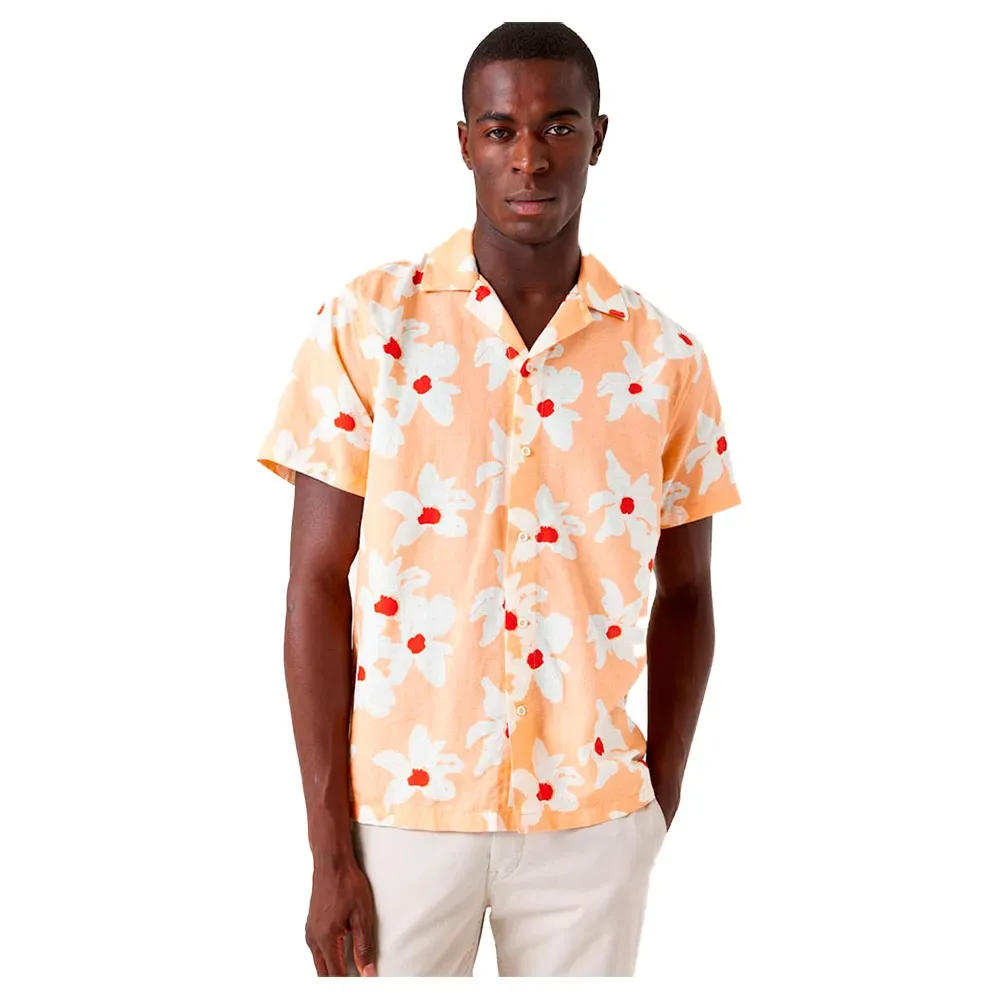 Camicia A Maniche Corte E51291 Apricot M - Garcia - FashionsVida