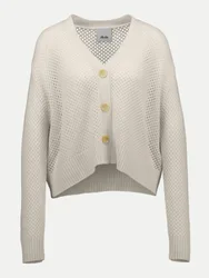 Cardigan mit V-Ausschnitt Beige S