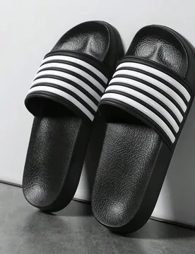Pantuflas para hombres talla grande 36-50, EVA ligera y suave, chanclas antideslizantes, suela gruesa resistente al desgaste, sandalias de punta abier - Shein - FashionsVida