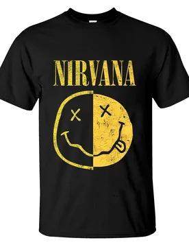 Nirs Style Vintage Smiley Graphic Tee Mens Black Cotton Short Sleeve Casual Street Tops S-3XL - Aliexpress - FashionsVida