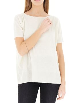 Maglia misto cashmere CHAMPAGNE UNI