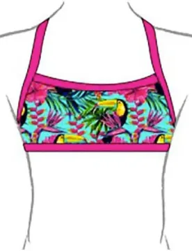 Boom Tucan Garden 2016 Bikini Top Multicolour 5XL Women - TURBO - FashionsVida