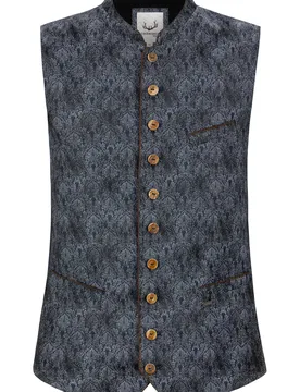 Trachtenweste Christiano (blau, Gr. 46) von Classics für Herren, Oberteile, 75% Polyamid, 15% Viskose, 10% Baumwolle - Stockerpoint - FashionsVida