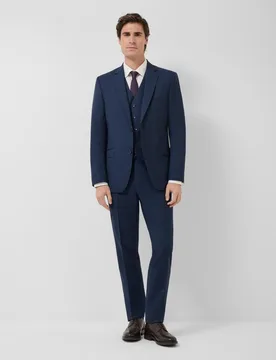 Traje de hombre half canvas regular fit falso liso - Roberto Verino - FashionsVida