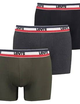 Boxers 100002870 3 Unità Khaki S - Levi´s Underwear - FashionsVida