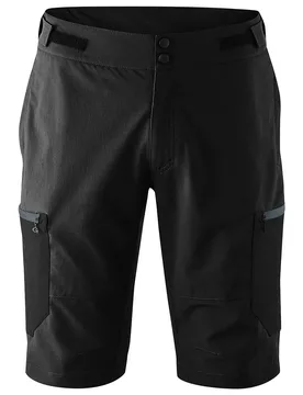 Pantaloni Corti Adventure Cargo Black - Gonso - FashionsVida