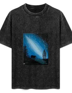 Dark Night of the Soul Stroll T-Shirt Abstract Pattern Print Top - Aliexpress - FashionsVida