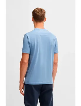 T-shirt à Manches Courtes Tape Logo Open Blue 2XL