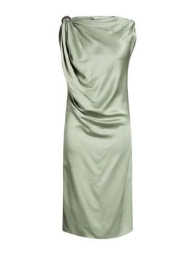Midi-Kleid Damen Salbeigrün 34,36 Damen