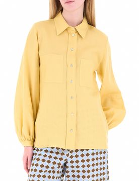 I BLUES Camicia in lino GIALLO 46