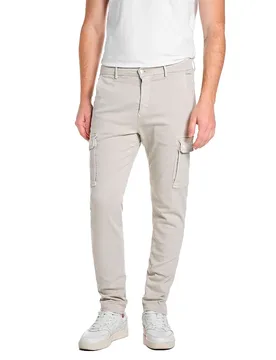 Pantalon Cargo M9649e.000.8366197 Ivory 34 - Replay - FashionsVida