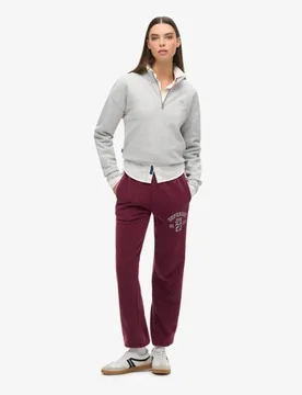 Superdry Damen Athletic Essentials Vintage-jogginghosen mit Seitenstreifen Lila - Größe: 40 - 79.99 - FashionsVida