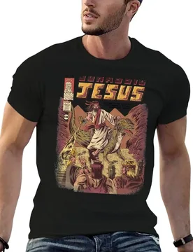 JURASSIC JESUS T-Shirt man tshirt man t shirt cotton high quality t shirts for man graphic funny T-shirt - Aliexpress - FashionsVida