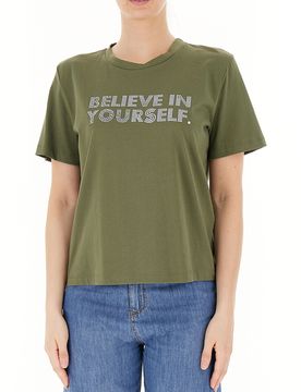 T-shirt in cotone VERDE S