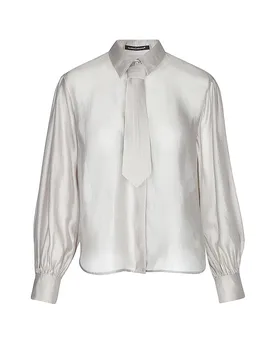 Blusa camisera crema 42 - Luisa Cerano - FashionsVida