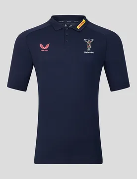 Harlequins Men's 2026/27 Travel Polo NAVY XS male - Castore - FashionsVida