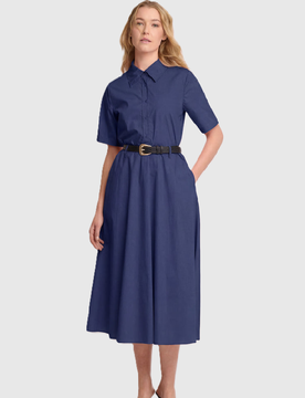 KOCCA abito con cintura donna blu