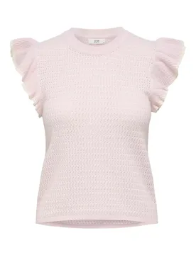 JDYCARICE S/L FRILL PULLOVER KNT NO feale - M - FashionsVida