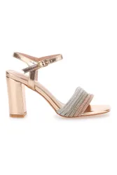 Sandali Rosa con Cinturino e Tacco Alto 653 36