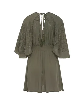 Vestido de playa para mujer oliva 36 - Lascana - FashionsVida