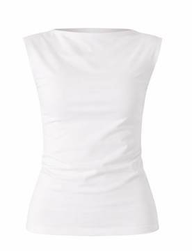 T-shirt cut out donna bianco