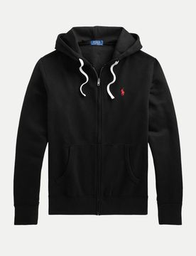 Polo Kapuzenpullover mit Reißverschluss Schwarz XL