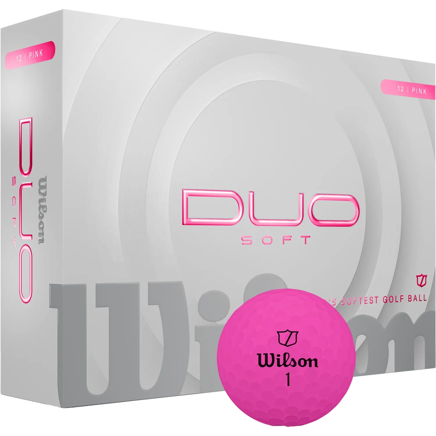 Golfbälle DUO Soft - 12er Pack, pink - Wilson - FashionsVida