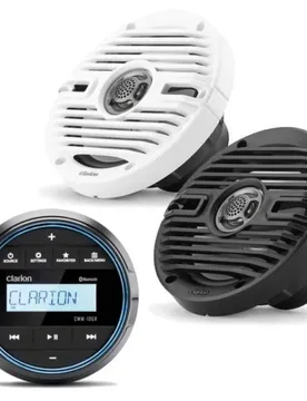 Bt Cmm-receptor & Cms-651-cwb Speakers Pack 10gr Black / White One Size unisex - Clarion Marine - FashionsVida