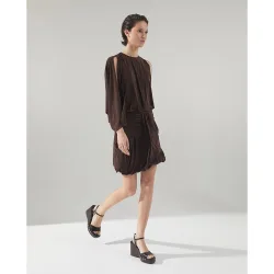 Sfera - Vestido mini drapeado