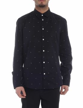 Kenzo Camicia Multi Eyes nera