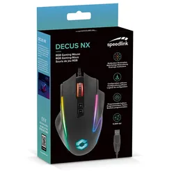 Souris Gaming Decus Nx Rgb Black One Size unisex