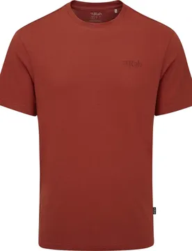 Crimp Logo Herren T-Shirt, rot L