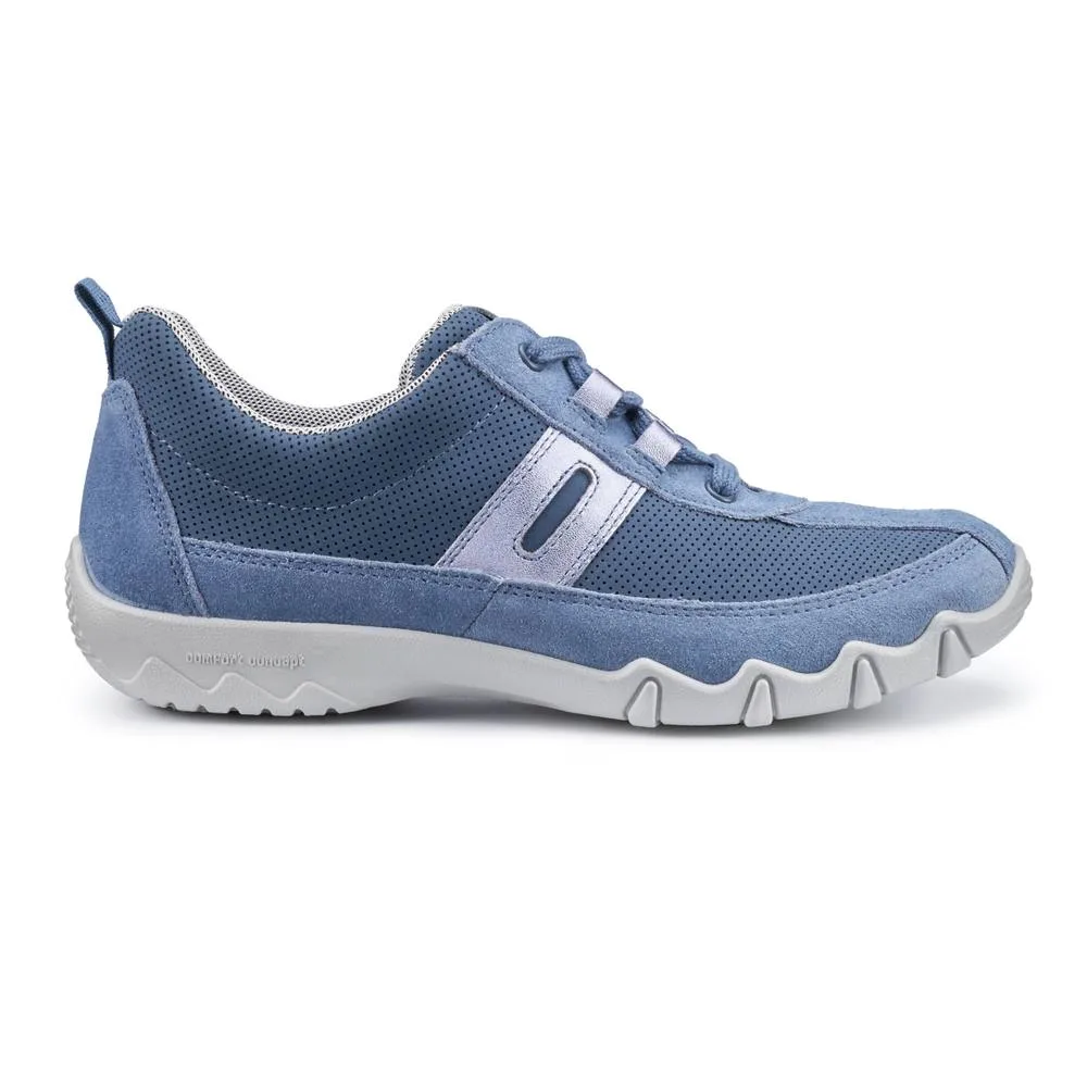 Extra Wide " Leanne II' Active Shoes - Mid Blue - Size: 6.5 - Hotter - FashionsVida