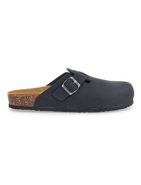 Sabot nero sottopiede in vera pelle 32950 41