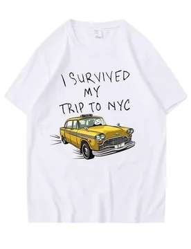 Funny Tshirt Men Women I Survived My Trip To NYC Print Tops Casual Streetwear Unisex Fashion T Shirt - Aliexpress - FashionsVida