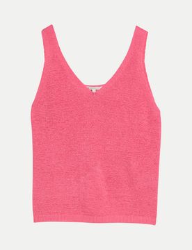 Gestricktes Top Pink M