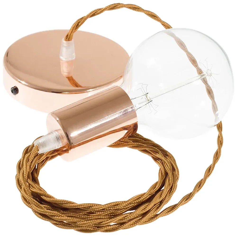 Cables Suspension Luminaire Tm22 1 M Whiskey / Copper One Size - Creative - FashionsVida