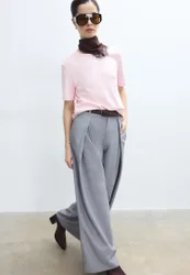 Basic-T-Shirt im Regular-Fit, Heavy Weight Pastellrosa S