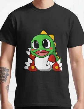 Cute Dinosaurs Bubble Bobble Classic Arcade Gift t shirt Short Sleeve Cartoon Graphic Clothes All size Tops S-6XL - Aliexpress - FashionsVida