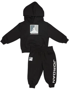 Baseline Unisex Tracksuits - Black - Size 12 - 18 Months - Cotton Fleece - Black - Size: 12 - 18 Months - Jordan - FashionsVida