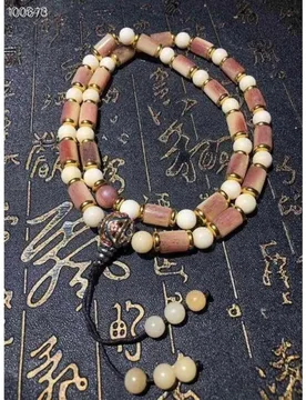 Natural bracelet, genuine camel bone with tadpole pattern and blood streaks, unisex prayer beads, ethnic - Aliexpress - FashionsVida