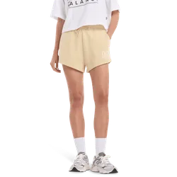 Fleece Women Shorts - Brown - Size XS - Cotton Jersey - Brown - Size: Extra Small