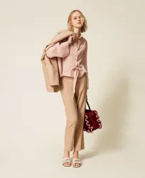 Chemise en mousseline avec rubans