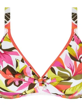 Top de bikini de mujersujetador capacidad triángulo con aros y tirantes multiposición - Antigel - FashionsVida