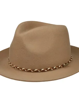 Willmount Fedora Wool Hat by - beige - Size: XL (60-61 cm) - Stetson - FashionsVida