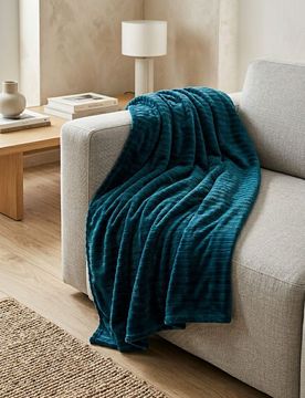 Coperta tinta unita - turchese scuro