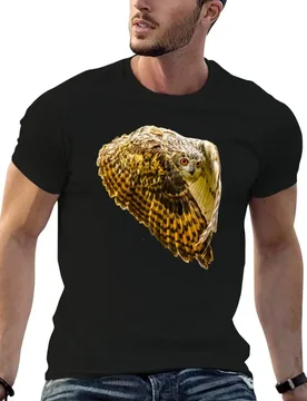 Eurasian Eagle owl T-Shirt cotton t shirts man 100% t shirts for man pack cotton man t shirt designer T-shirt - Aliexpress - FashionsVida