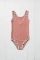 Grass & Air Ribbed Kids Swimsuit