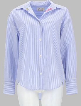 Striped Embroidered Women's Shirt