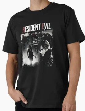 Leon S. Kennedy Resident Evil 9 Requiem Horror Survival Game T shirt Unisex Gamer Short Sleeve Graphic clothes All Size S-6XL - Aliexpress - FashionsVida